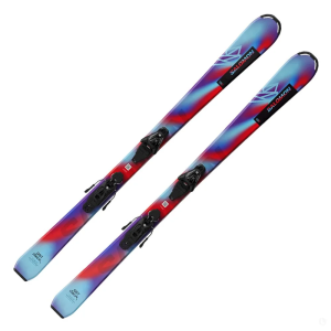 Salomon лыжи горные L Qst Jr M + L L6 Gw black-silver met. J2 70
