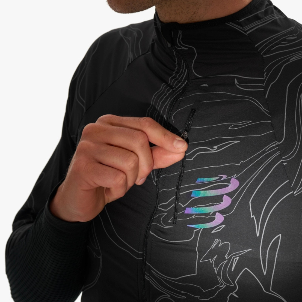Compressport куртка мужская Hurricane Windproof Jacket M Aurora — изображение 4