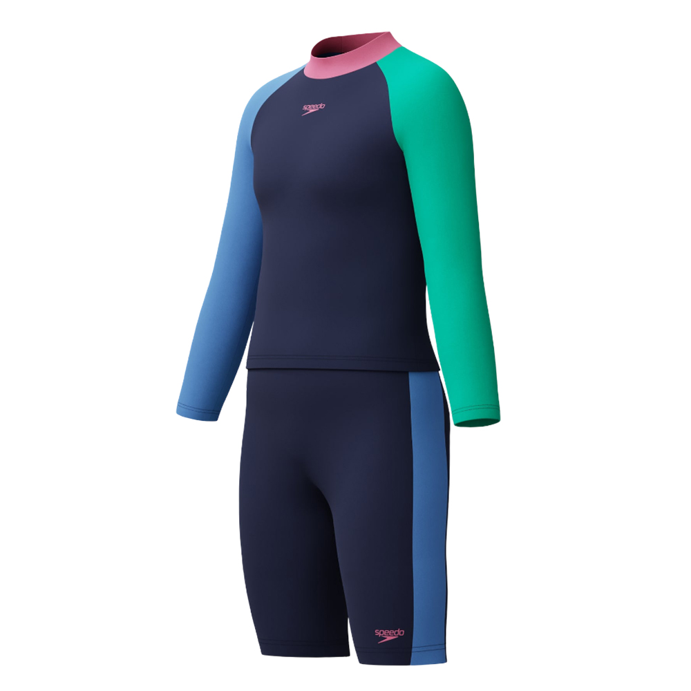 Speedo костюм для плавания детский L/s clrblk — изображение 2