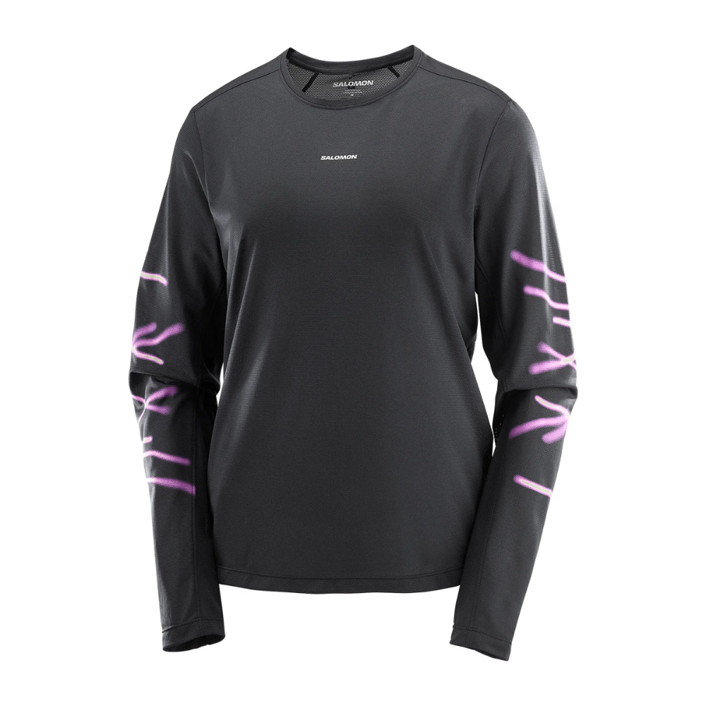 Salomon футболка с длинным рукавом женская Shakeout Core Graphic