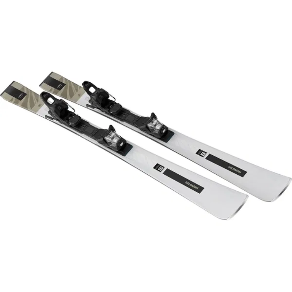Salomon лыжи горные женские E S/Max N°10 + E M10 Gw black-chrome L80 — изображение 3