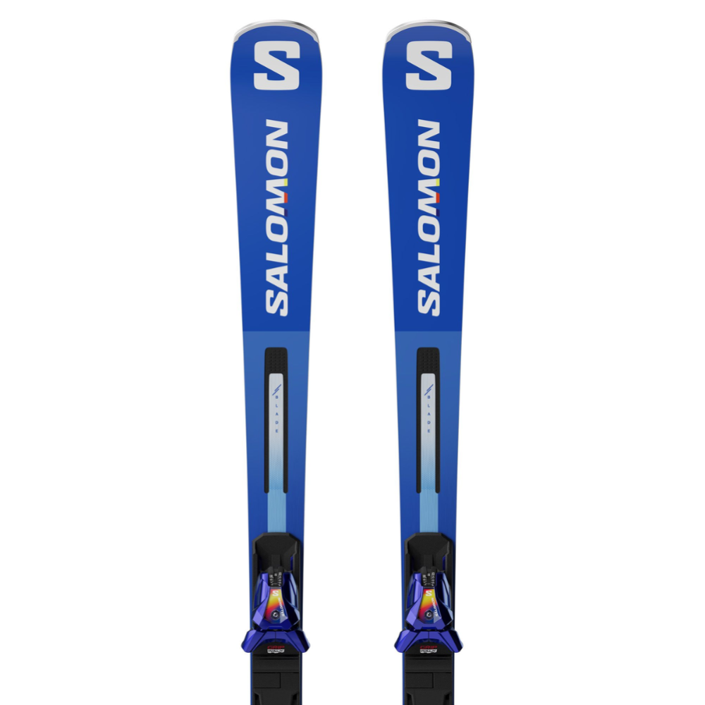 Salomon лыжи горные I S/Race Sl Pro + P I12 Gw blue-white W Br — изображение 4