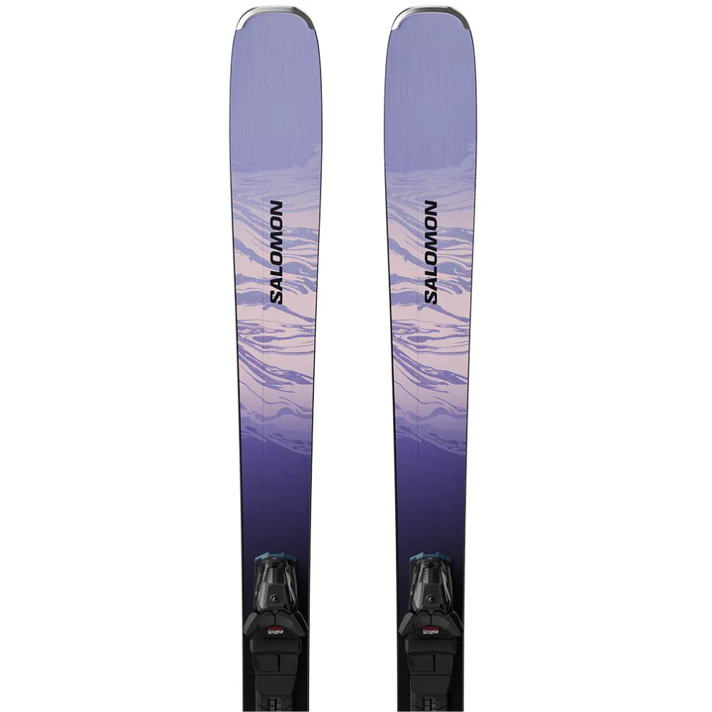 Salomon лыжи горные женские E Stance W 84 + E M11 Gw black grey L90 — изображение 4
