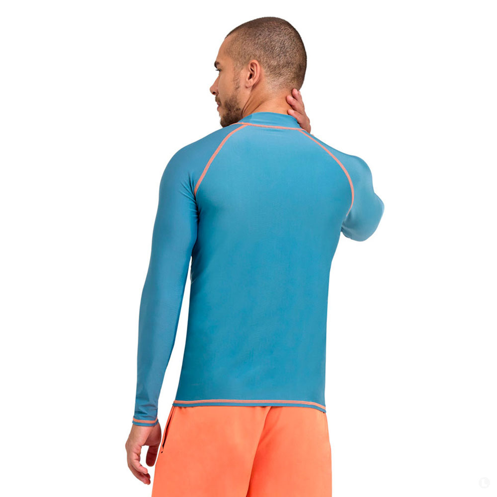 Arena футболка мужская для плавания Rash vest l/s graphic — изображение 4