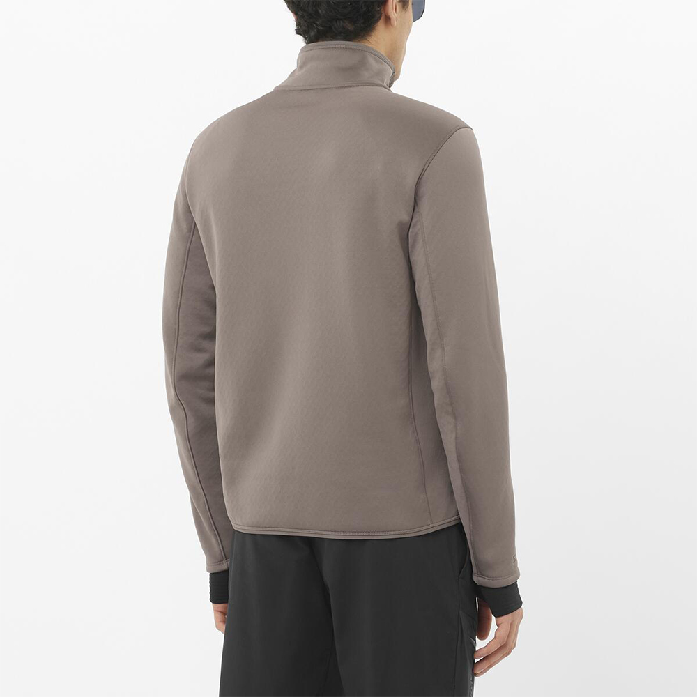 Salomon толстовка мужская Outline Warm Fz — изображение 4