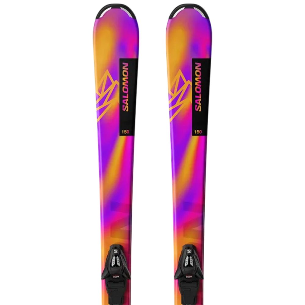 Salomon лыжи горные L Lux Jr S + L C5 Gw black-silver met. J75 — изображение 5