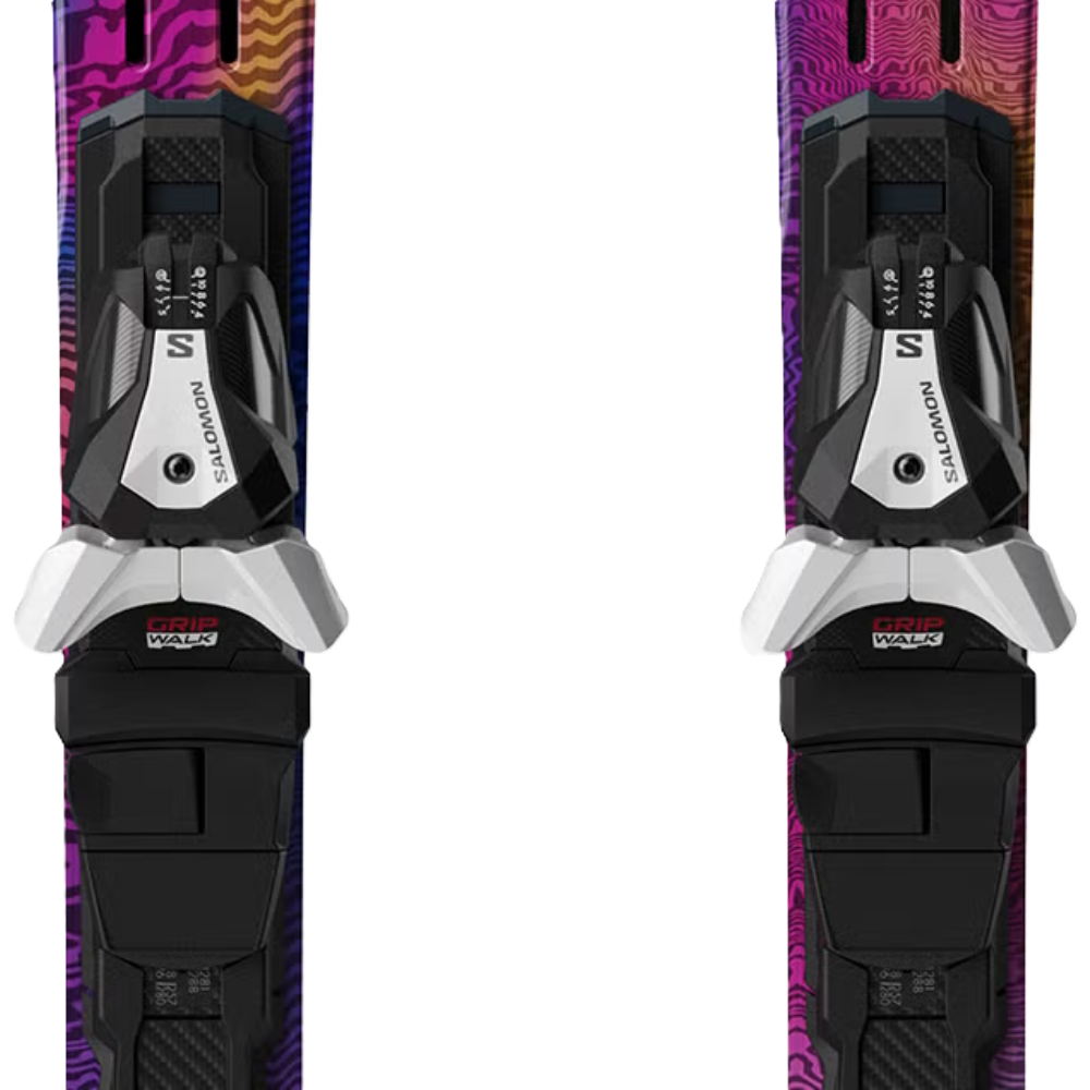 Salomon лыжи горные E Addikt + E Mi12 Gw white-black F80 — изображение 6