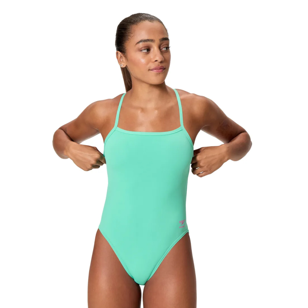 Speedo купальник женский Fl solid v-back 2.0 — изображение 3