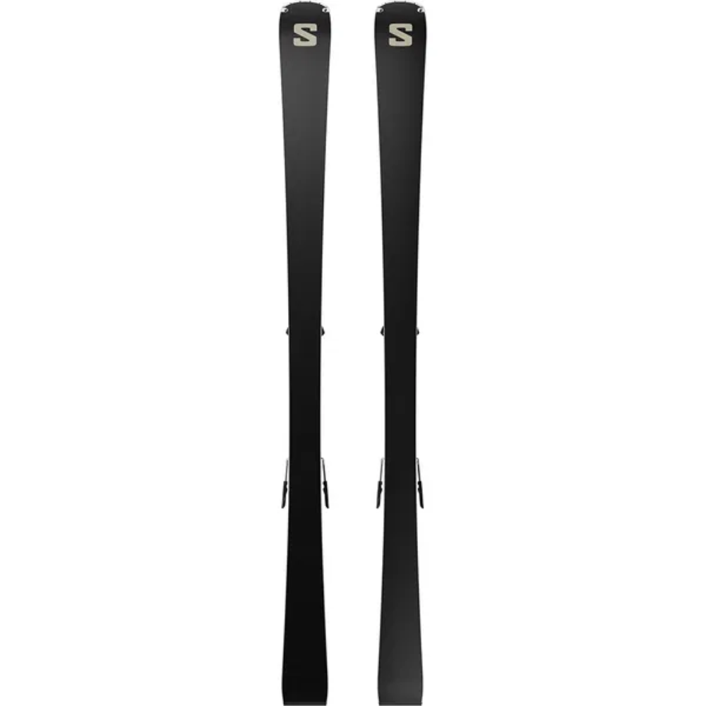 Salomon лыжи горные женские E S/Max N°10 + E M10 Gw black-chrome L80 — изображение 4