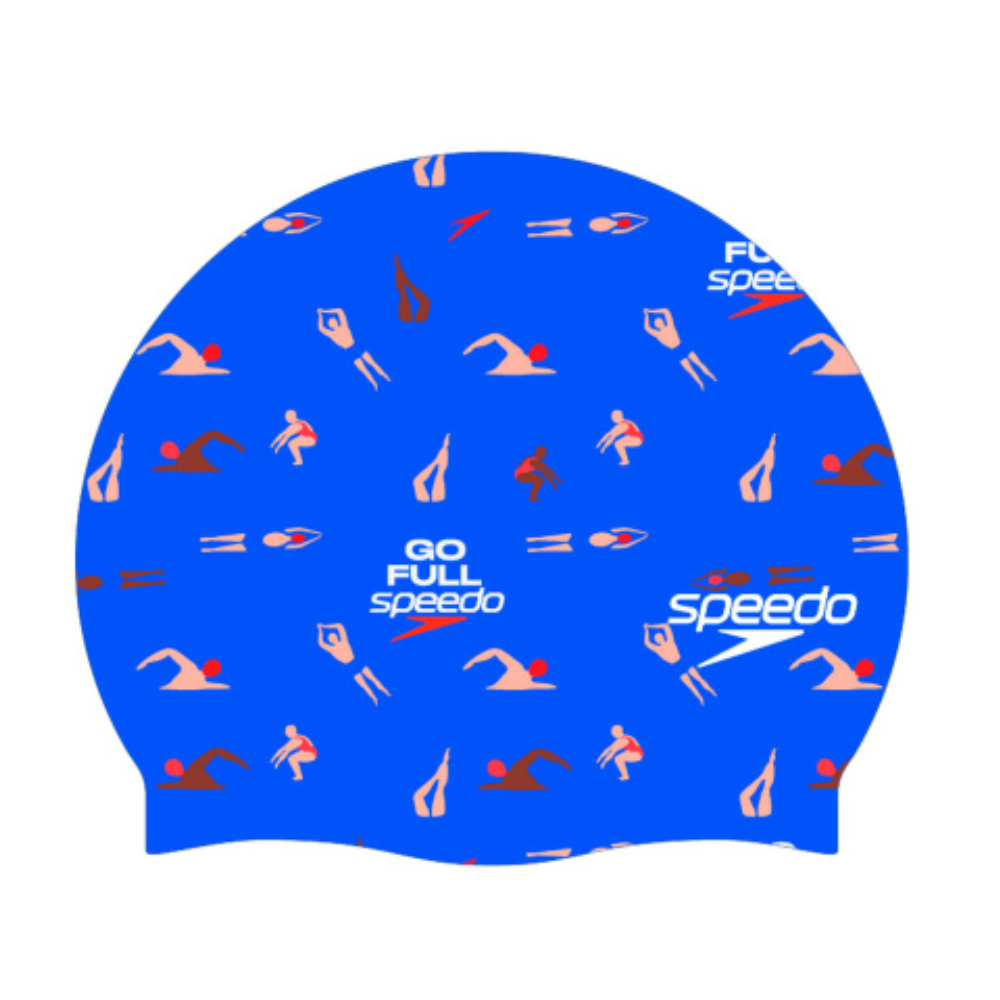 Speedo шапочка для плавания Slogan prt