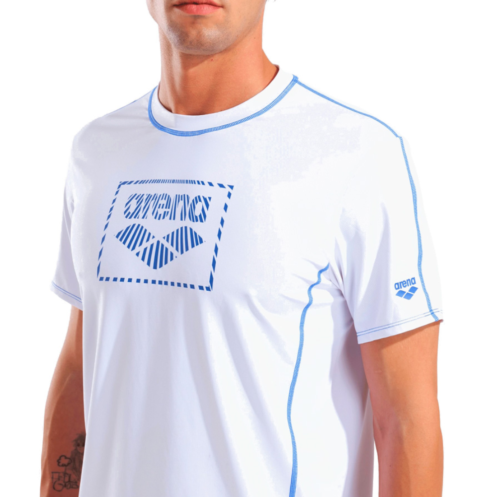 Arena футболка для плавания мужская Arena s/s swim shirt — изображение 4