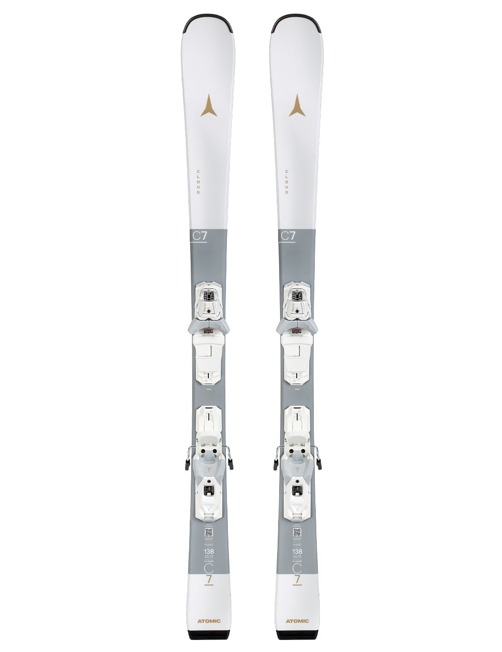 Atomic лыжи горные женские Cloud C7 + M 10 Gw white-light sand